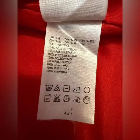 Pre-loved Bebe Double Breasted Leather Trim Trench Coat - Picture 7 of 9